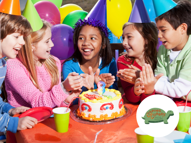 Leaping Lizards Kids Birthday Party Basket